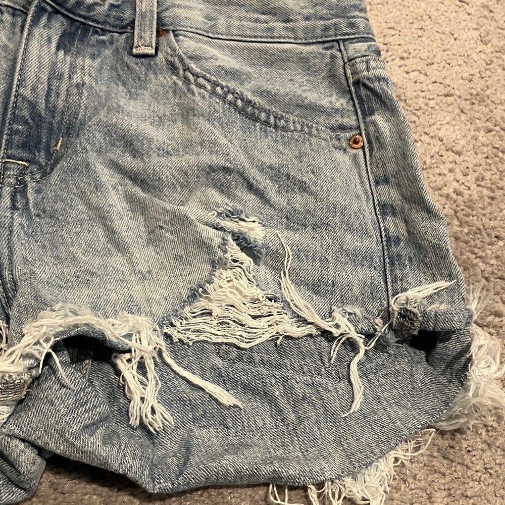 Pistola Distressed Denim Shorts - Picture 2 of 10